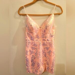 Sequins Mini Dress NWOT Size 2 Coquette Sexy Girly Party Festive Club